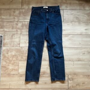 Abercrombie Ankle Straight Ultra High Rise Jeans